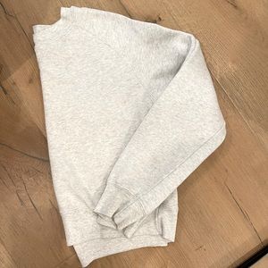 light grey cropped crew neck